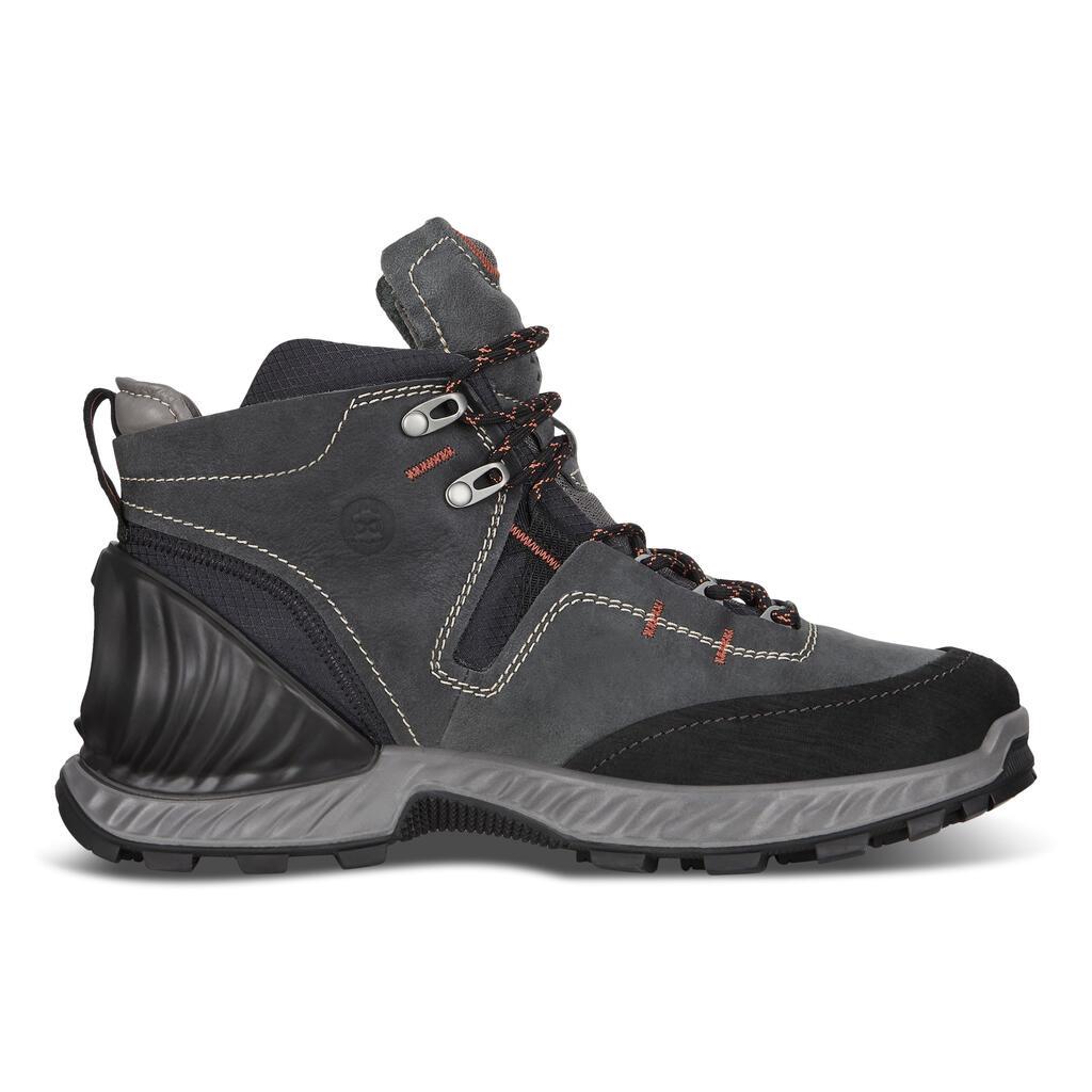 Ecco Exohike Mid Gtx Mens Hiking Boots In Black - India RFN-369152